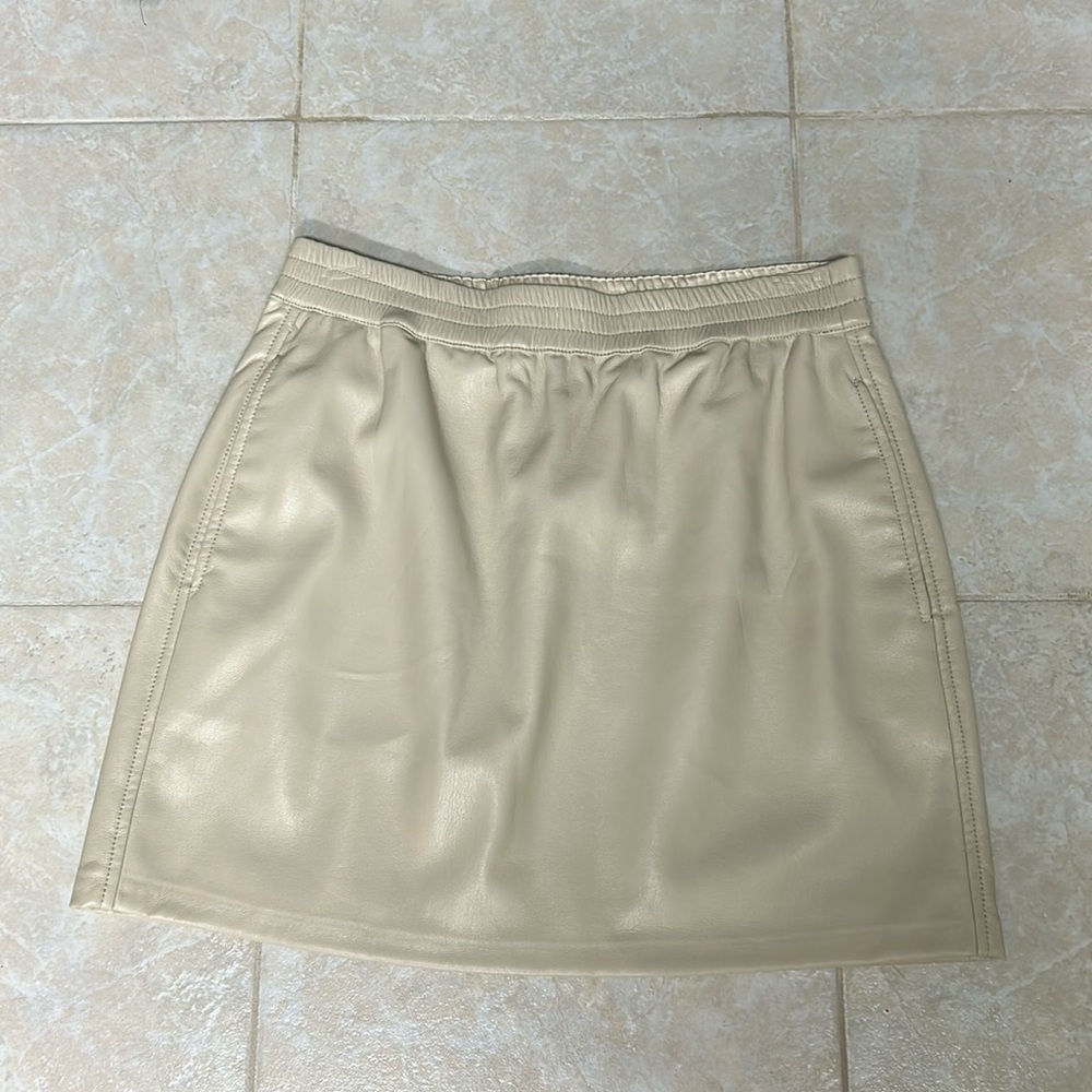 Aritzia Babaton Leather Mini Skirt